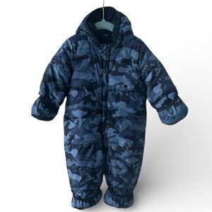 Baby gap ColdControl Max Print Snowsuit camo dinosaur 6-12 months puffer